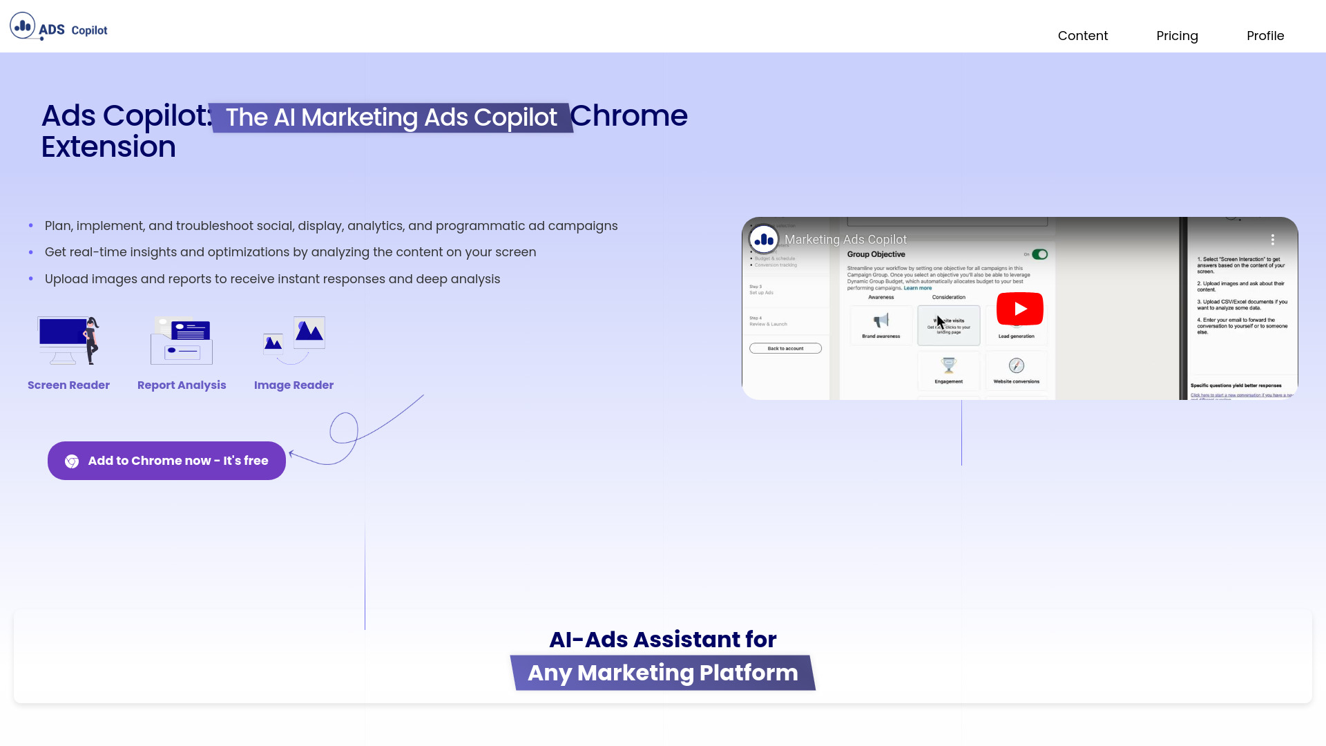 Ads Copilot网页截图,Ads Copilot网页快照