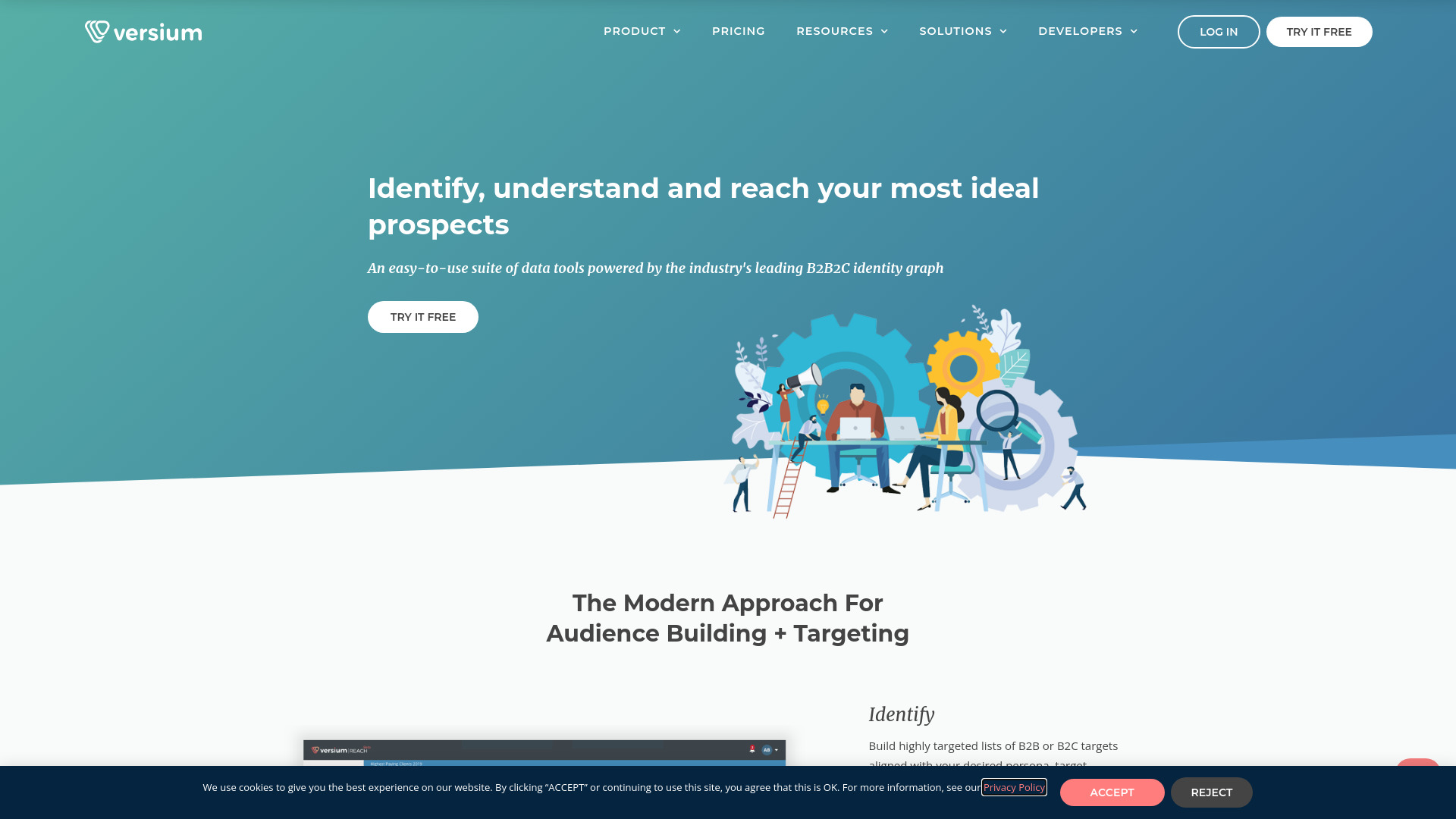 Versium REACH网页截图,Versium REACH网页快照