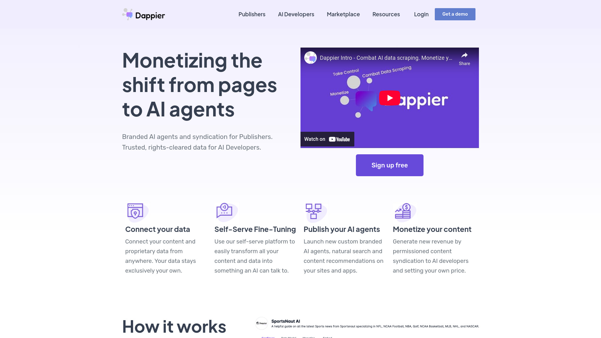 Dappier网页截图,Dappier网页快照