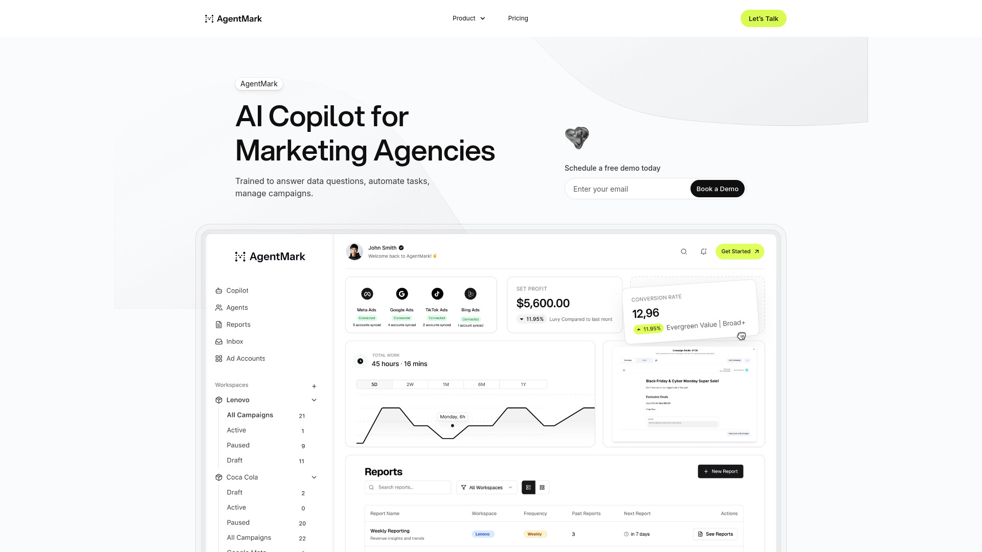 AgentMark网页截图,AgentMark网页快照