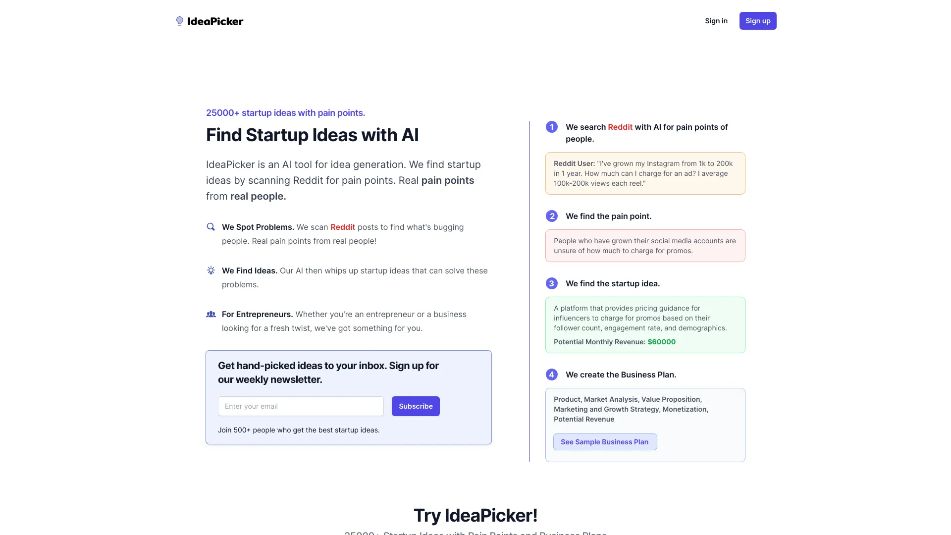IdeaPicker网页截图,IdeaPicker网页快照