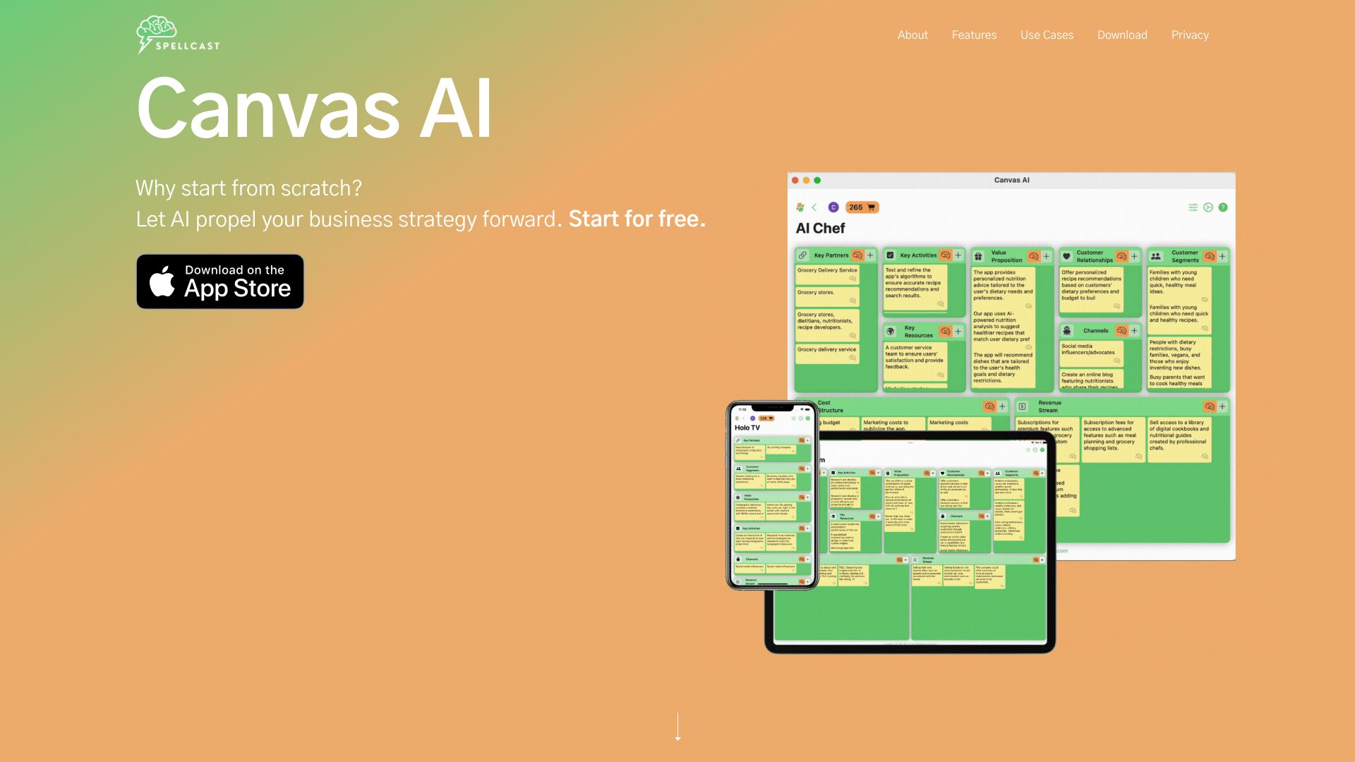 Canvas AI网页截图,Canvas AI网页快照