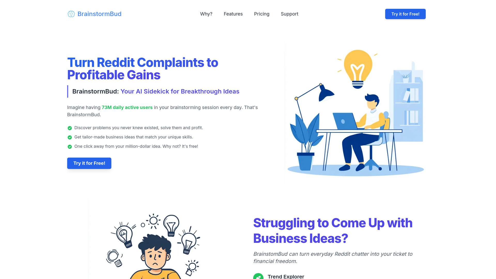 BrainstormBud网页截图,BrainstormBud网页快照