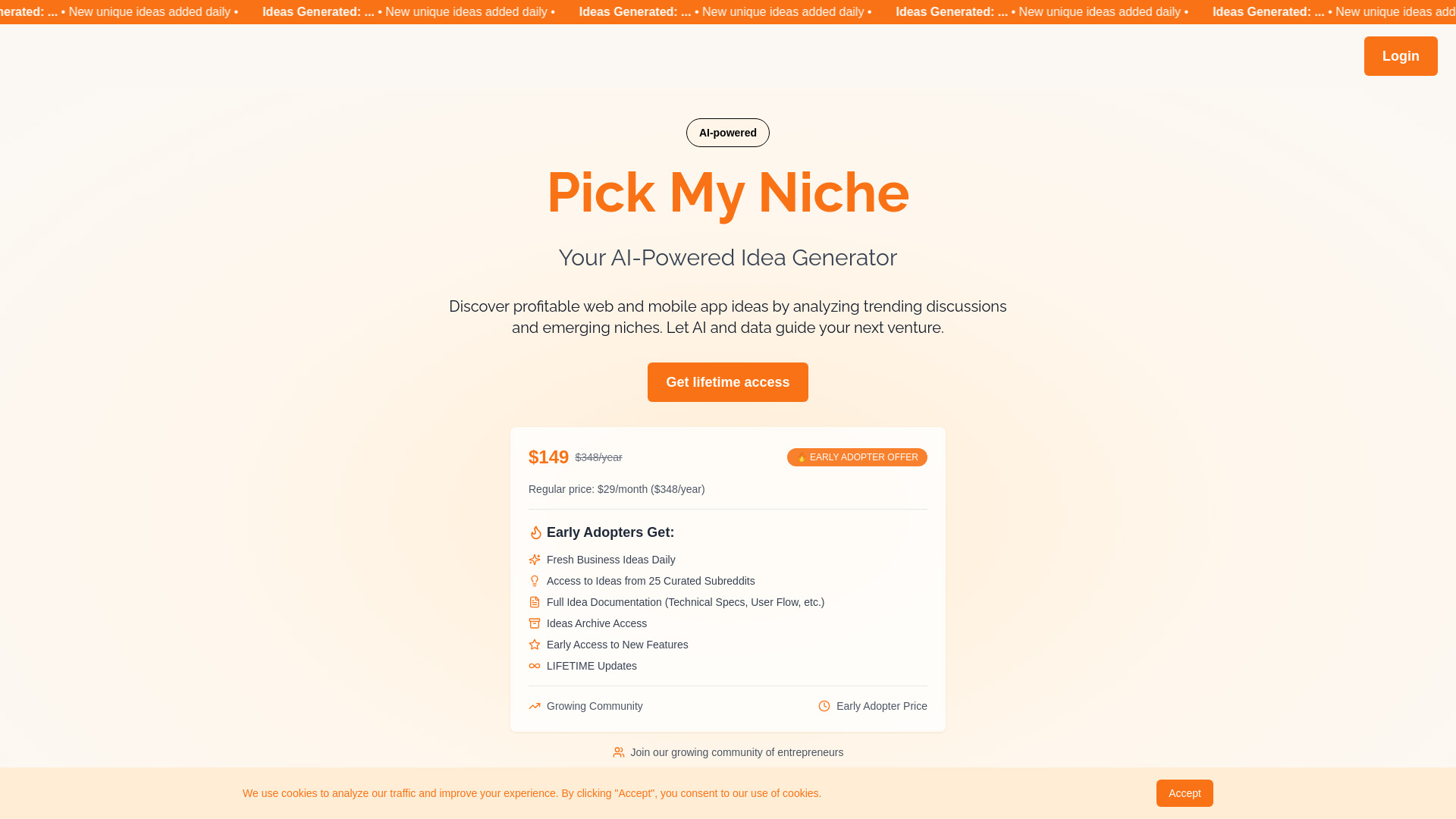 Pick My Niche网页截图,Pick My Niche网页快照