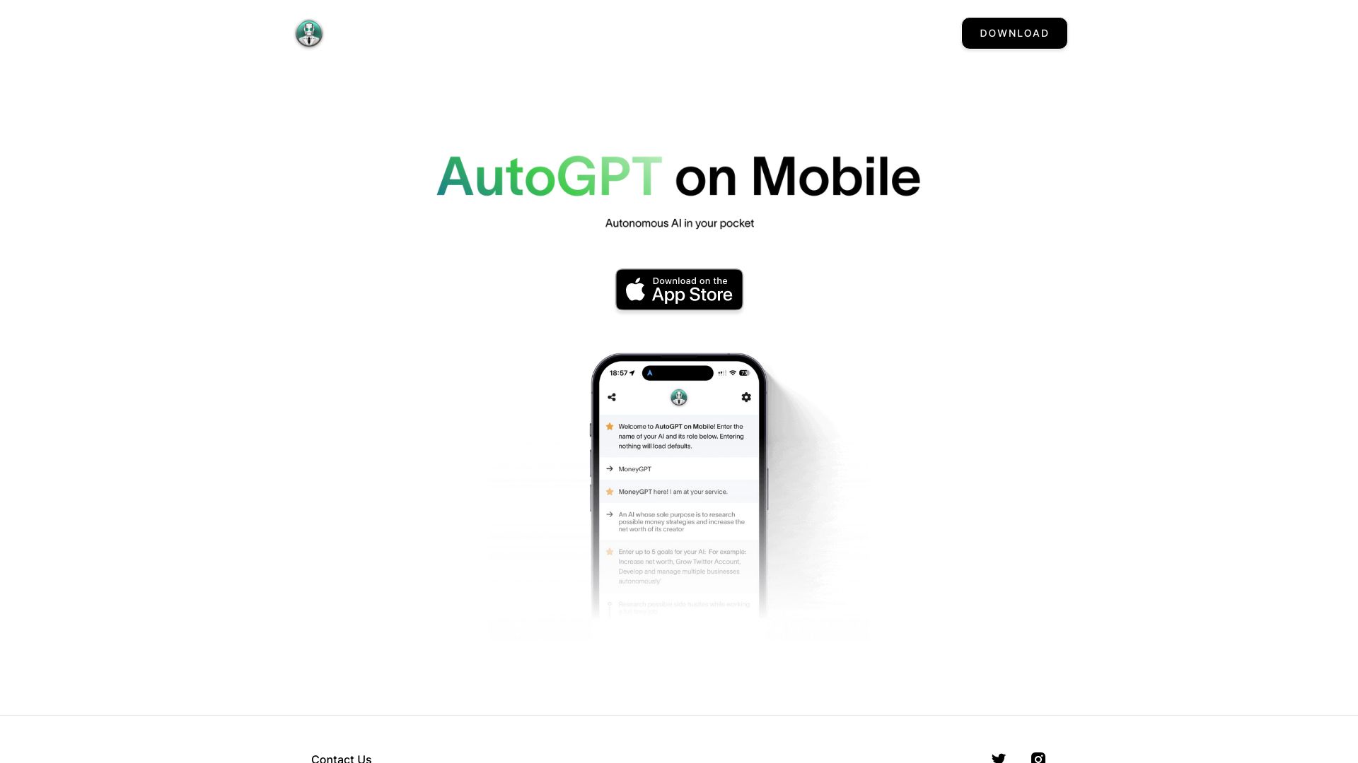 AutoGPT on Mobile网页截图,AutoGPT on Mobile网页快照