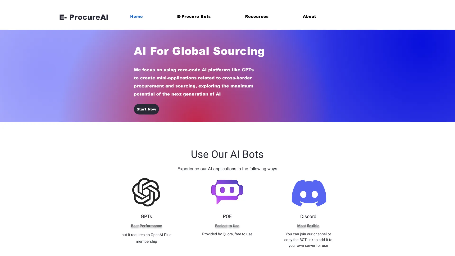 E-Procure AI网页截图,E-Procure AI网页快照