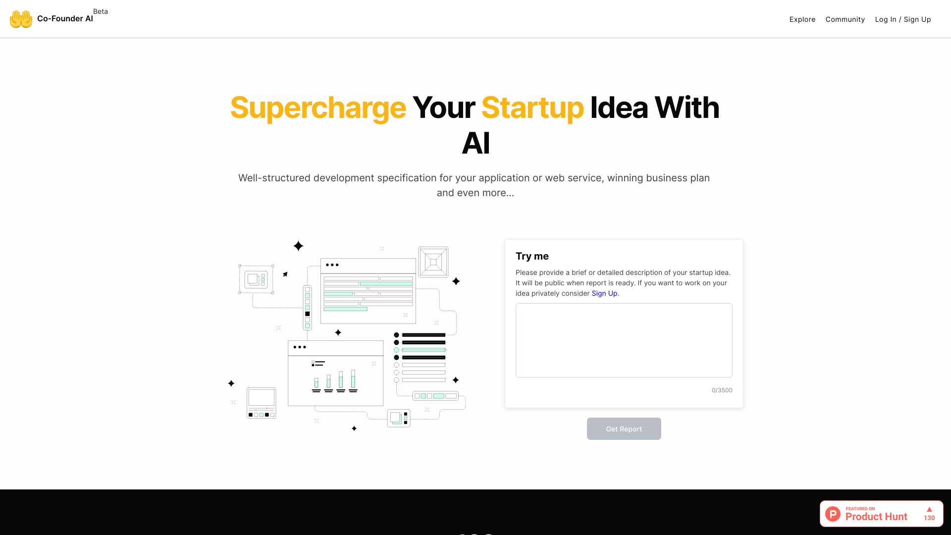 Co-Founder AI网页截图,Co-Founder AI网页快照