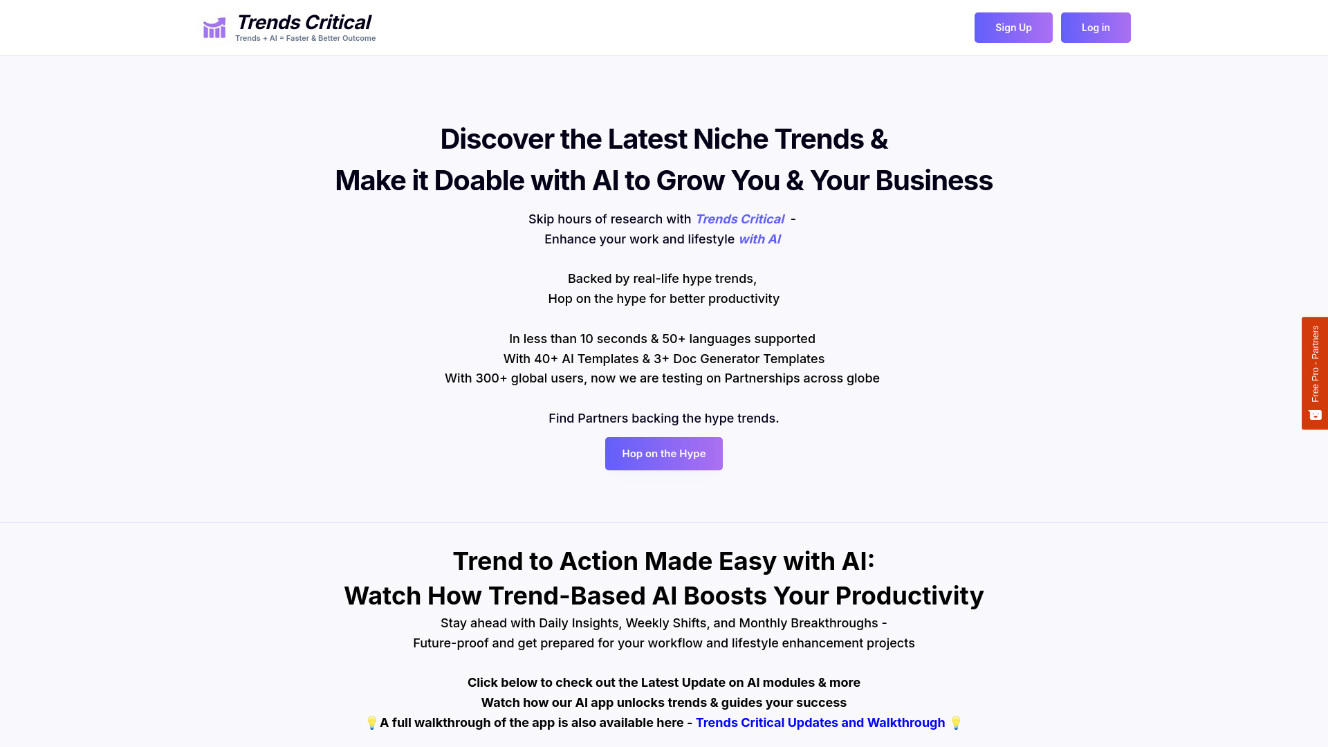 Trends Critical AI网页截图,Trends Critical AI网页快照