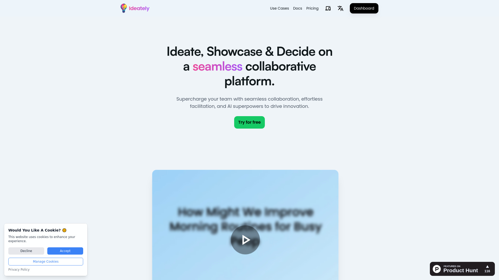 Ideately网页截图,Ideately网页快照
