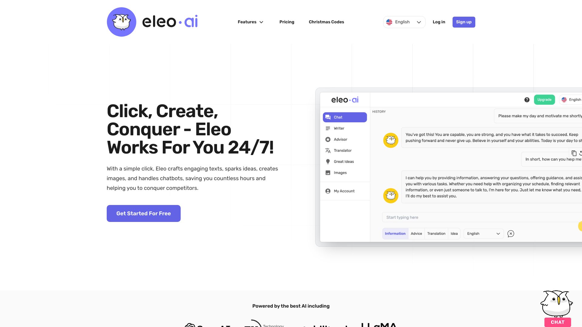 Eleo.ai网页截图,Eleo.ai网页快照