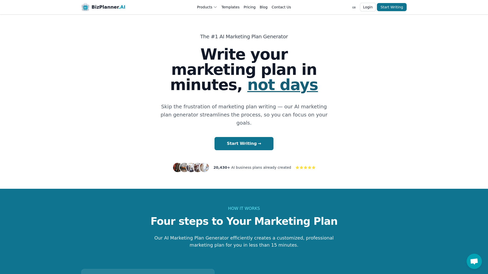 AI marketing plan generator网页截图,AI marketing plan generator网页快照