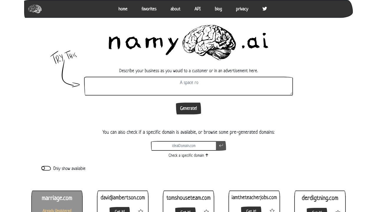 Namy ai网页截图,Namy ai网页快照