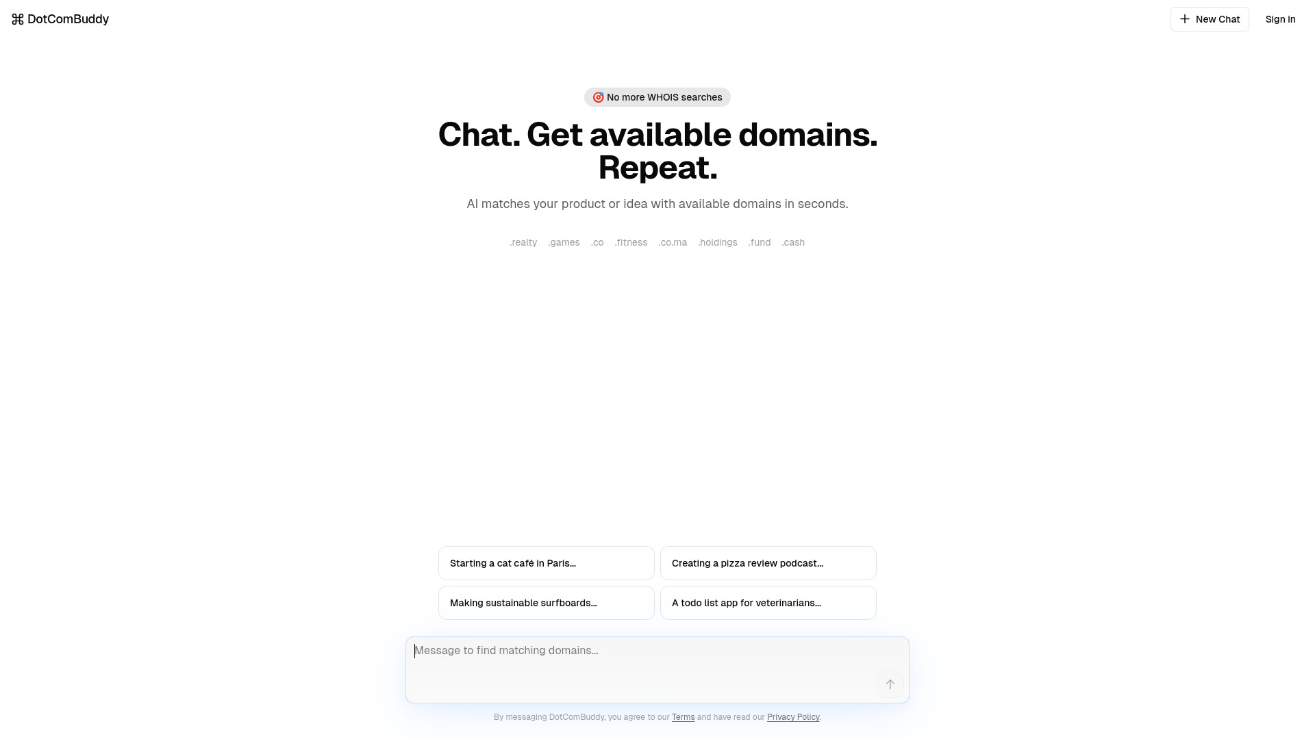 DotComBuddy网页截图,DotComBuddy网页快照