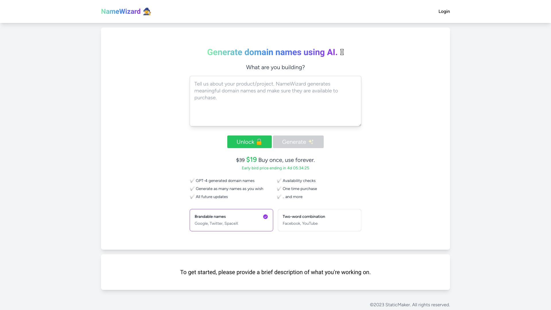 NameWizard网页截图,NameWizard网页快照