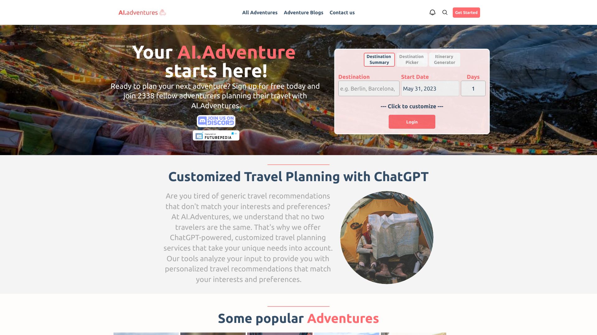 AI.Adventures网页截图,AI.Adventures网页快照