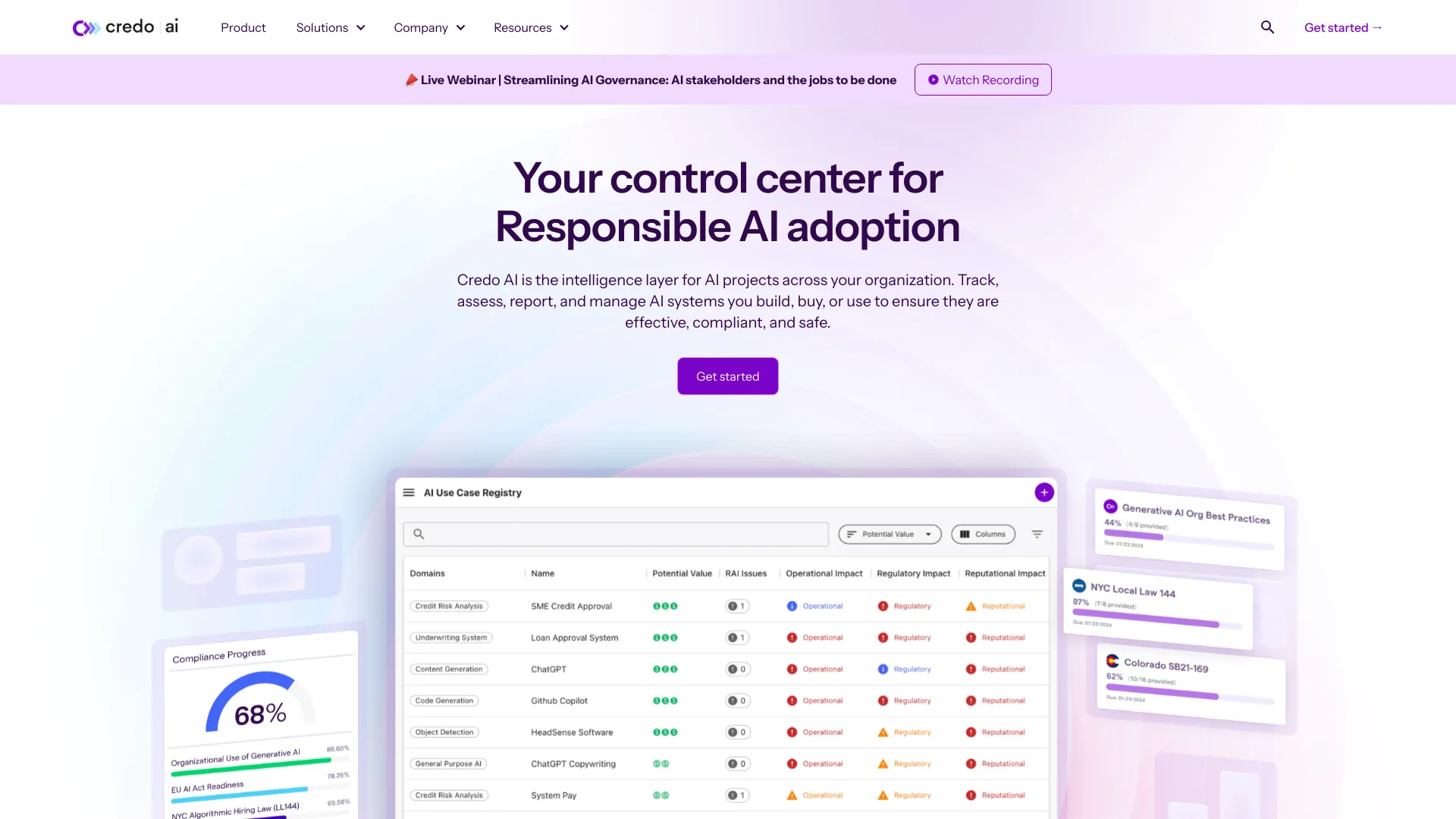 credo.ai网页截图,credo.ai网页快照