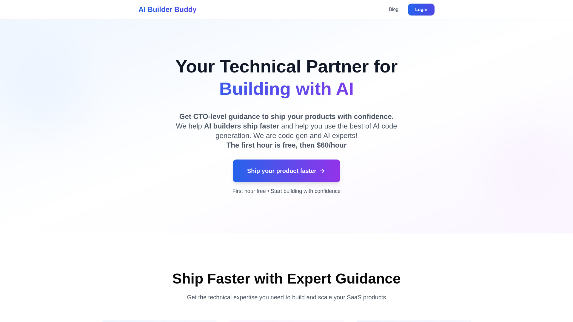 AI Builder Buddy网页截图,AI Builder Buddy网页快照
