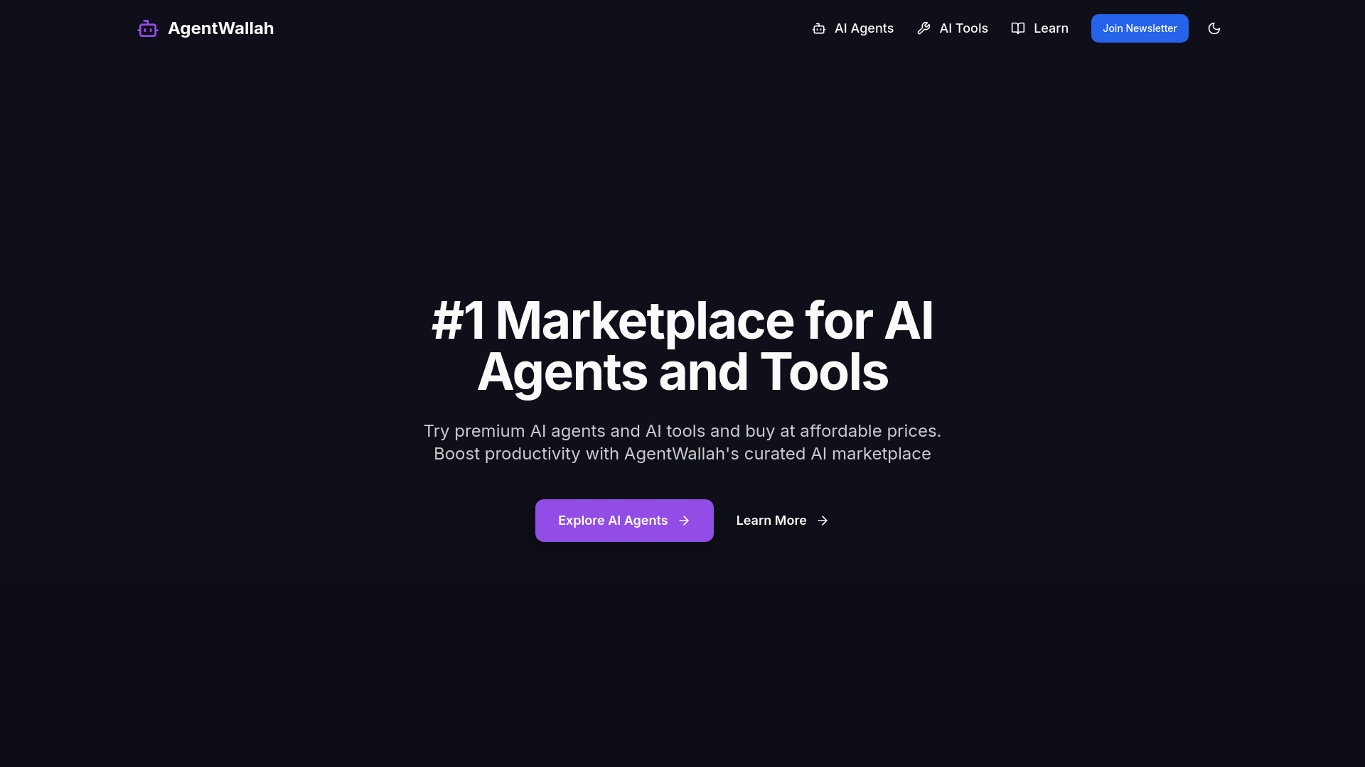 AgentWallah网页截图,AgentWallah网页快照