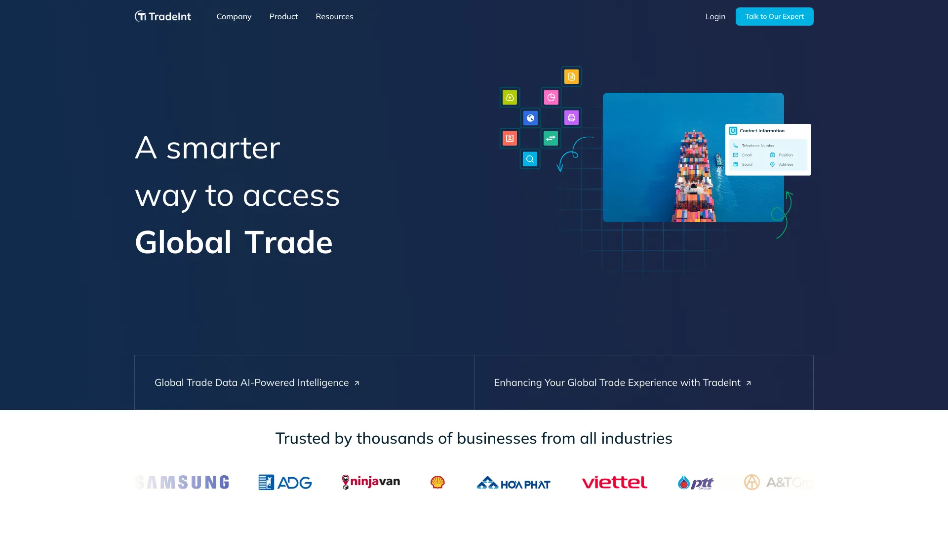 TradeInt网页截图,TradeInt网页快照
