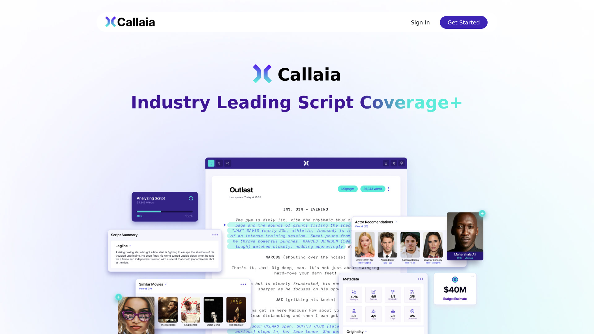 Callaia网页截图,Callaia网页快照