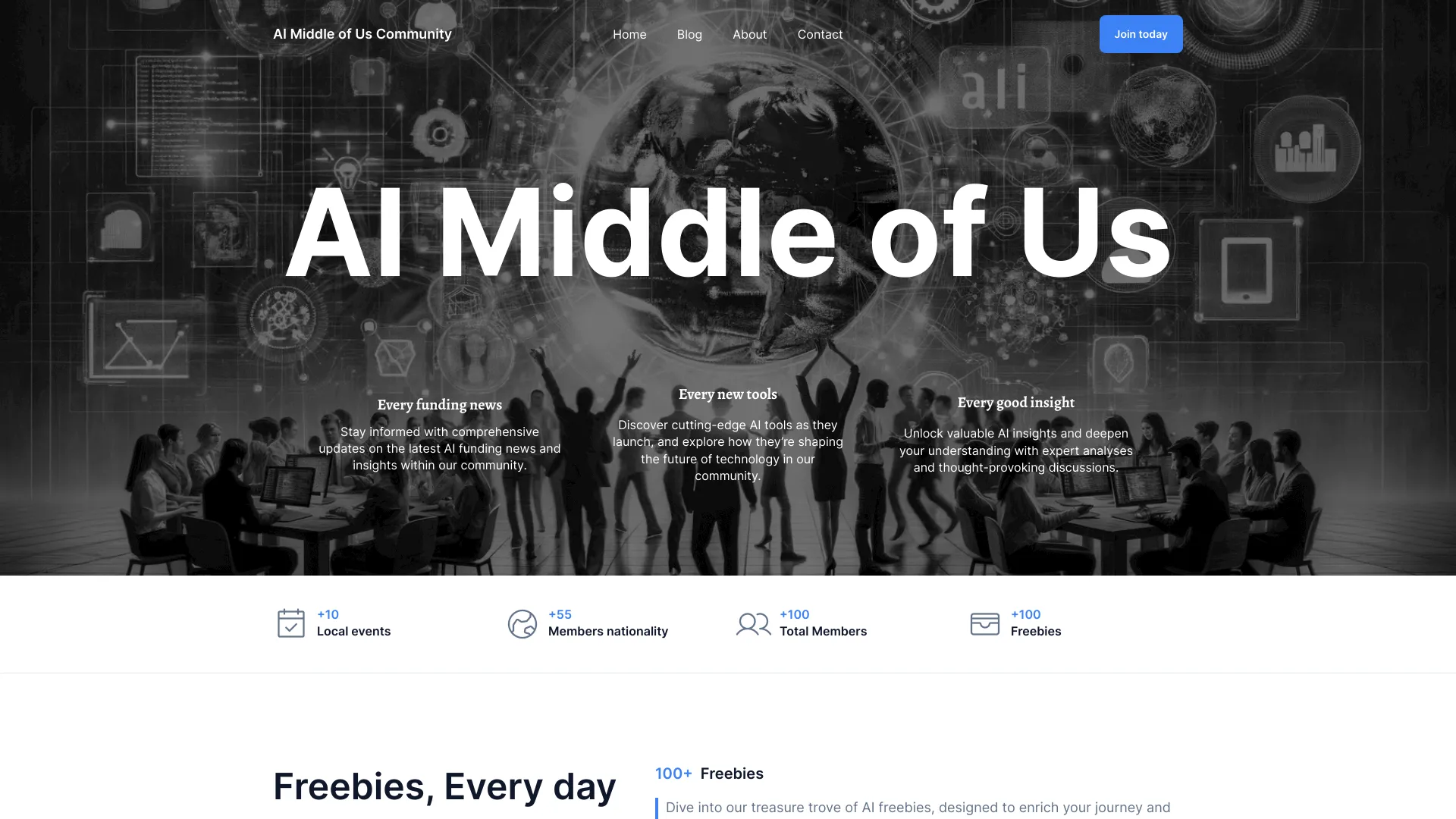 AIMidUs Community网页截图,AIMidUs Community网页快照
