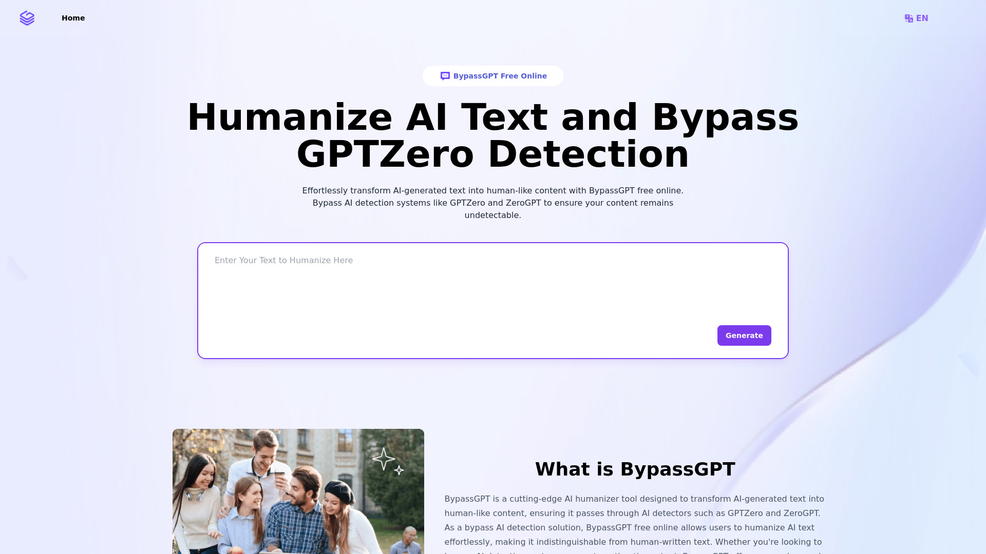BypassGPT.co网页截图,BypassGPT.co网页快照