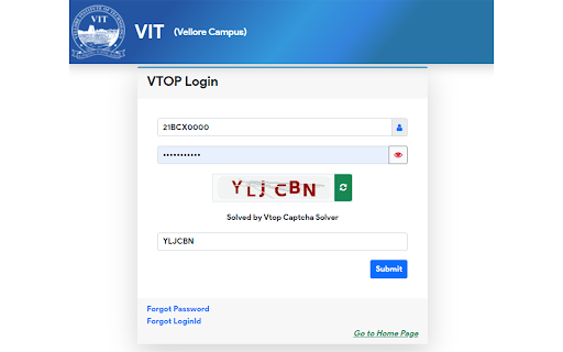 Vtop Captcha Solver网页截图,Vtop Captcha Solver网页快照