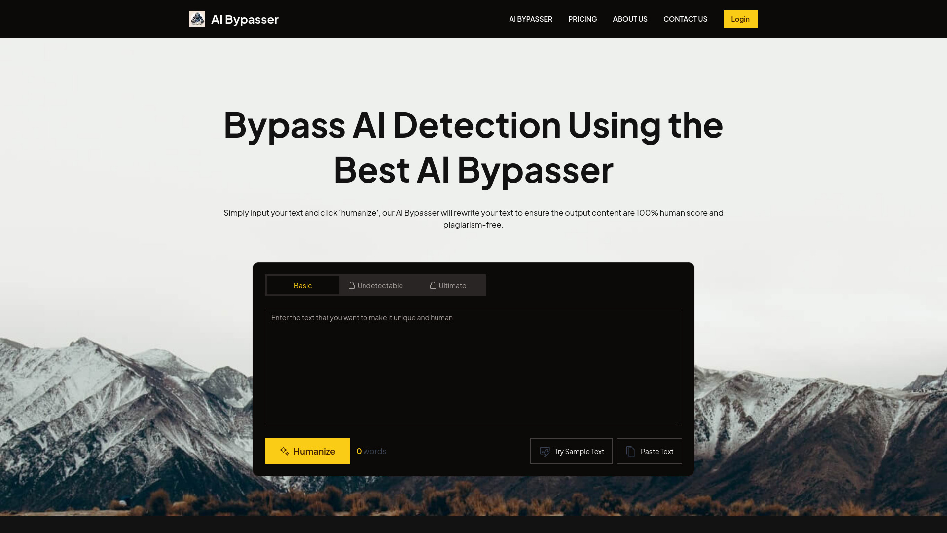 AI Bypasser AI网页截图,AI Bypasser AI网页快照