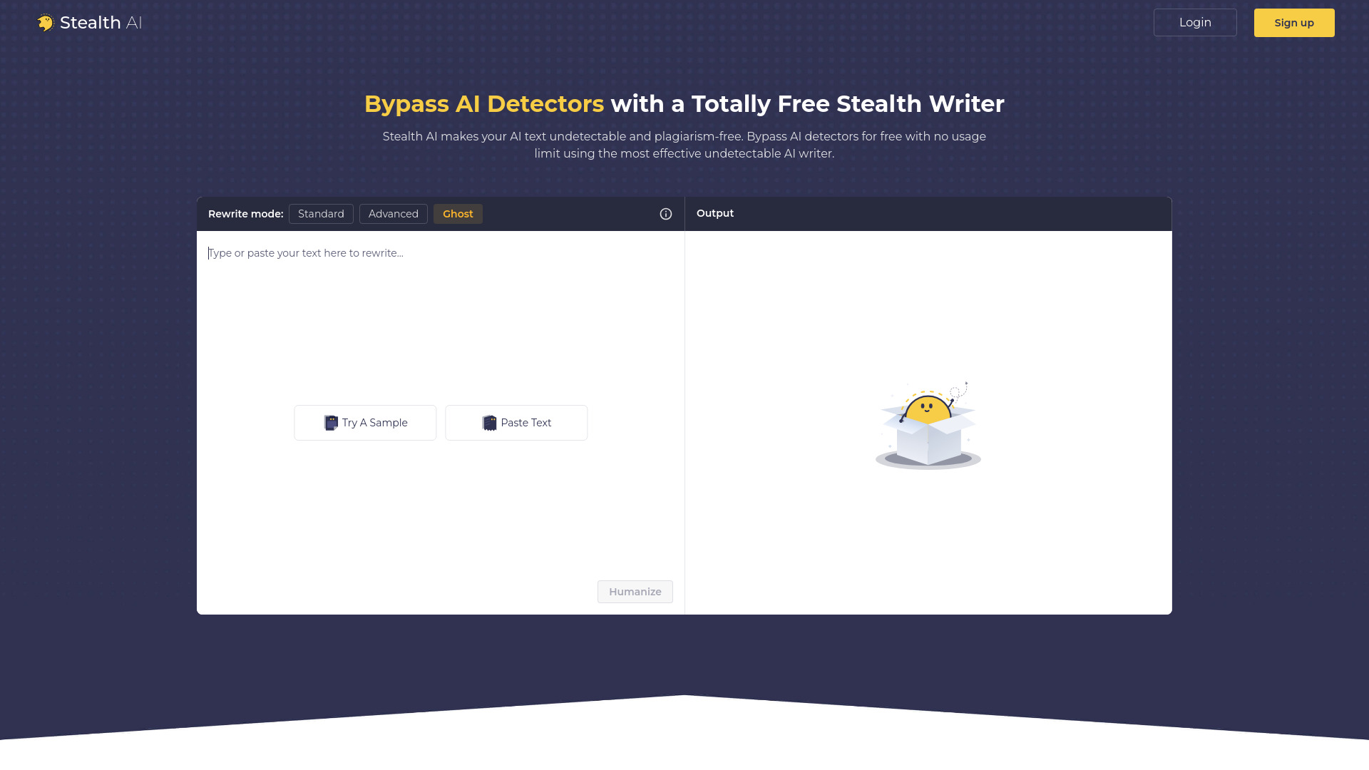 Stealth AI网页截图,Stealth AI网页快照