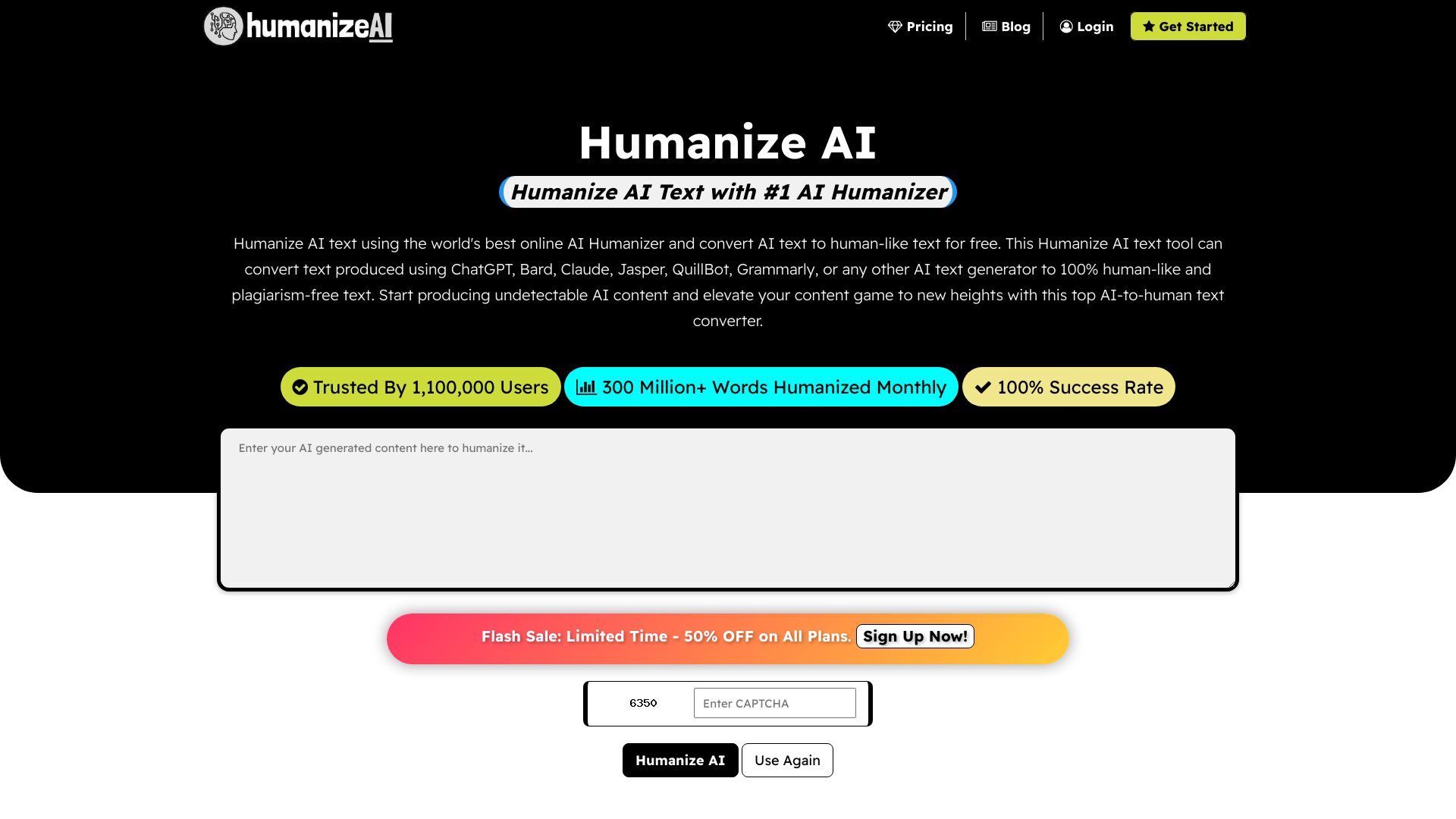 Humanize AI网页截图,Humanize AI网页快照