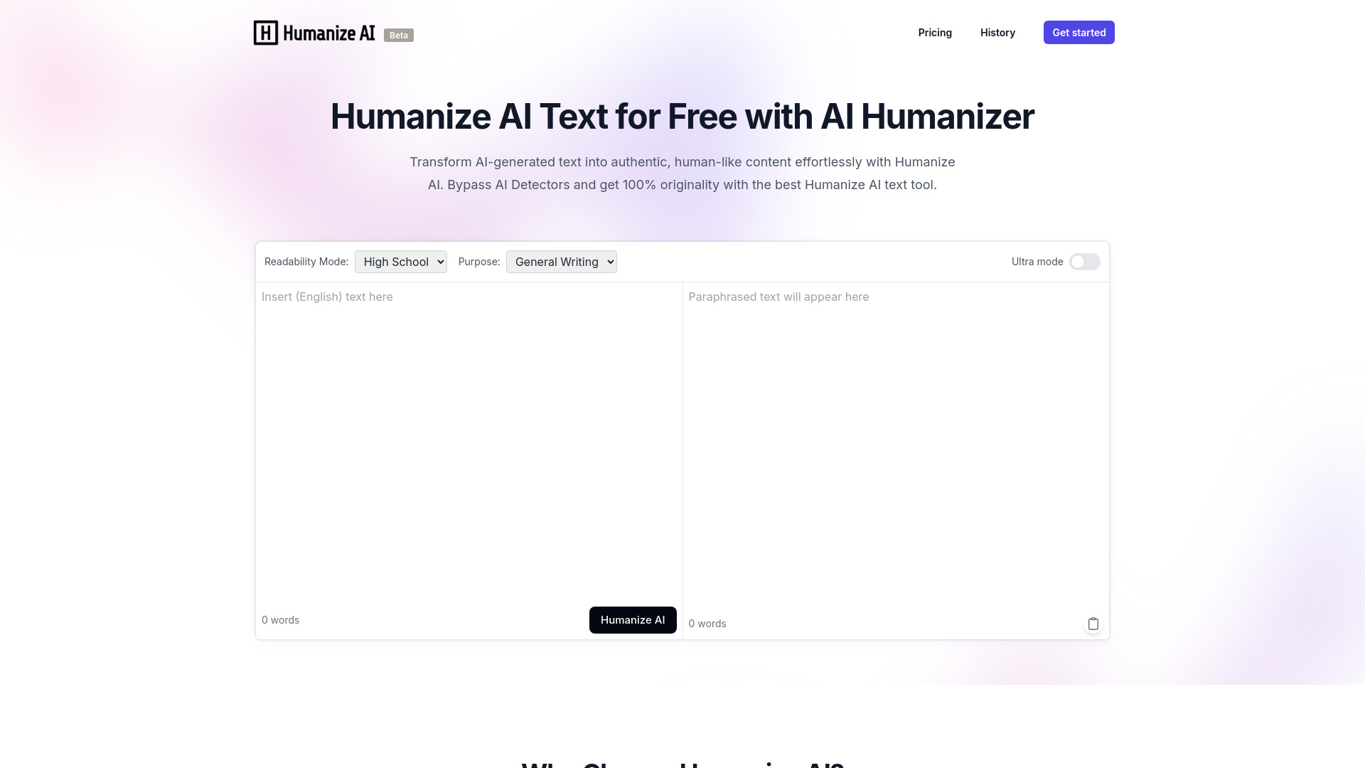 AI Humanize AI网页截图,AI Humanize AI网页快照