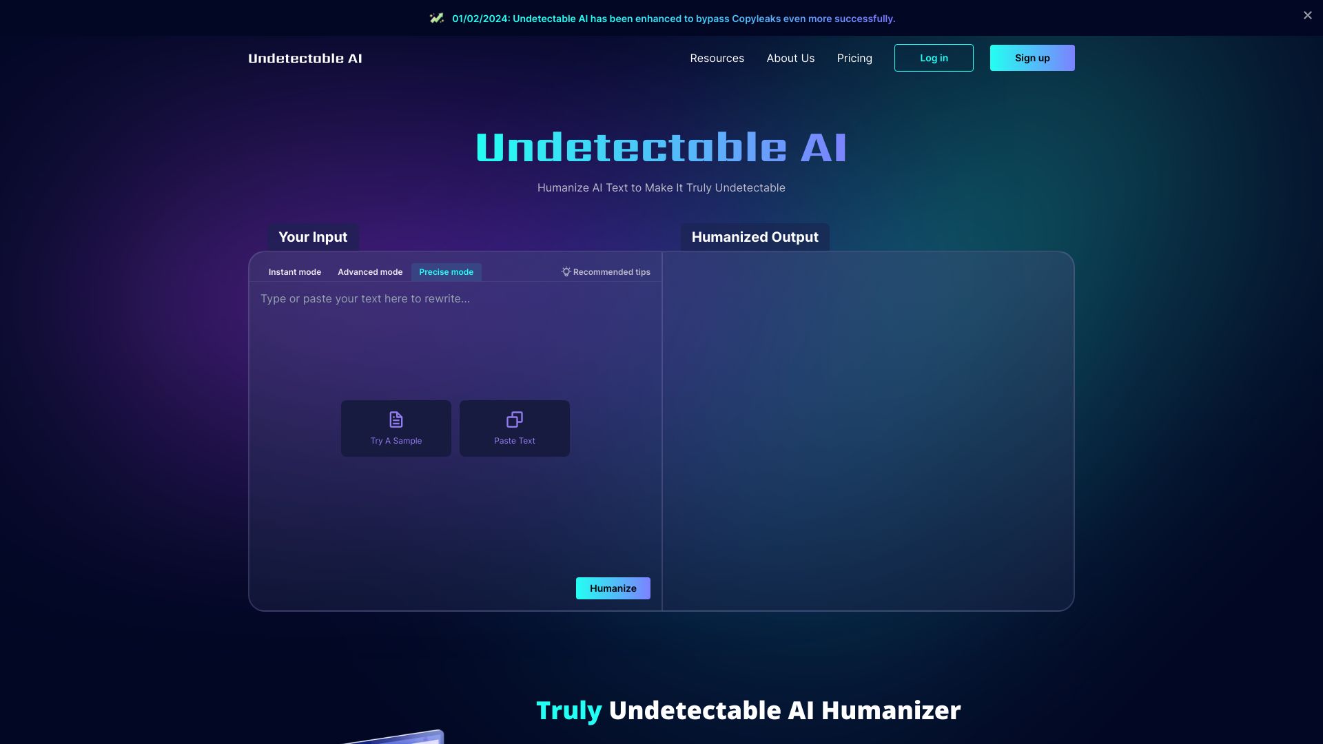 Undetectable AI网页截图,Undetectable AI网页快照