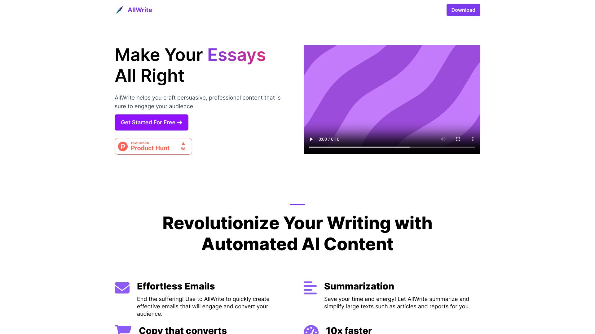 AllWrite网页截图,AllWrite网页快照