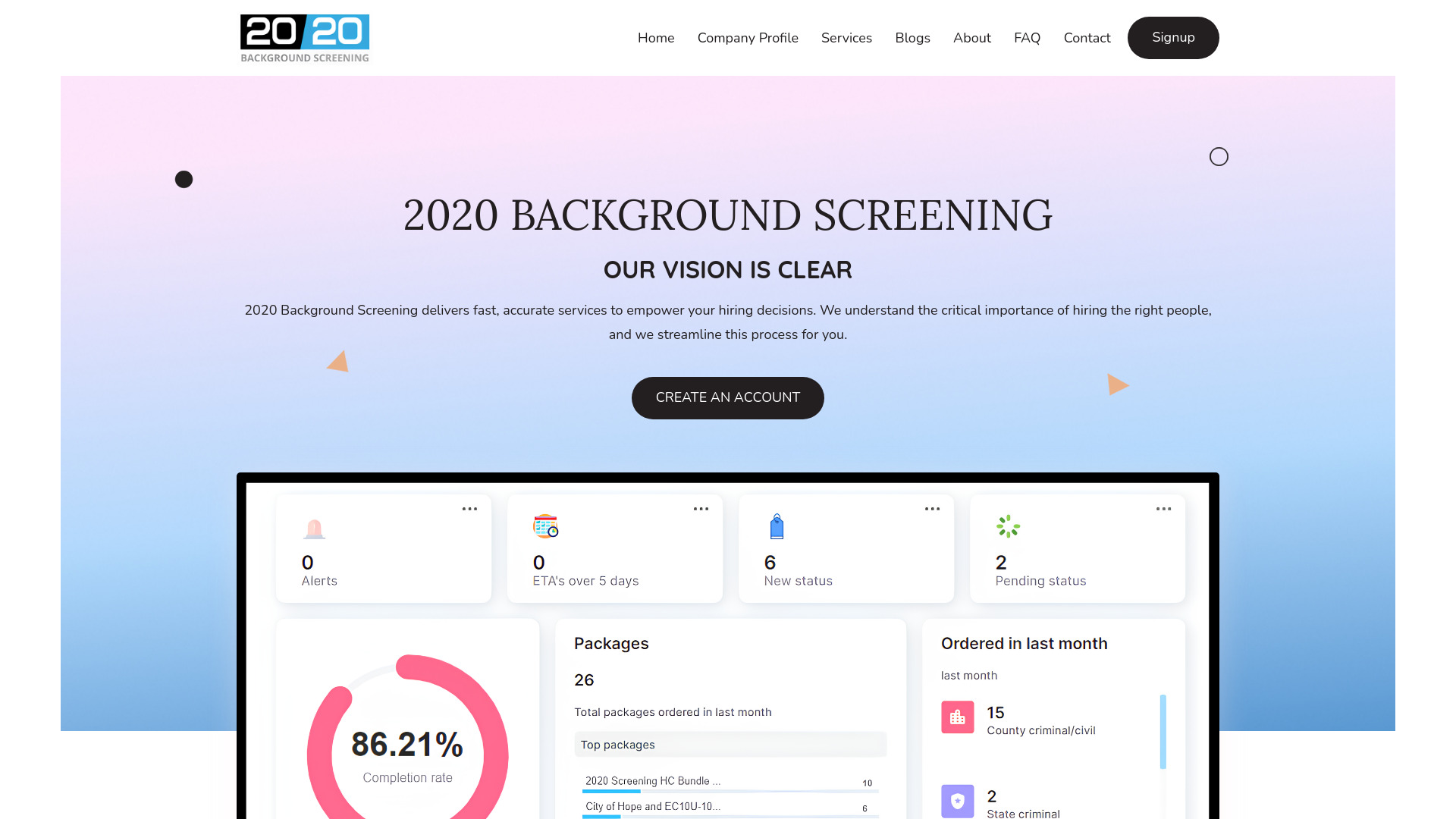 2020 Background Screening网页截图,2020 Background Screening网页快照
