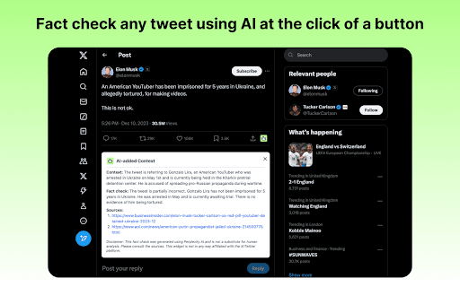 VeriTweets – Fact-Check Tweets Instantly网页截图,VeriTweets – Fact-Check Tweets Instantly网页快照