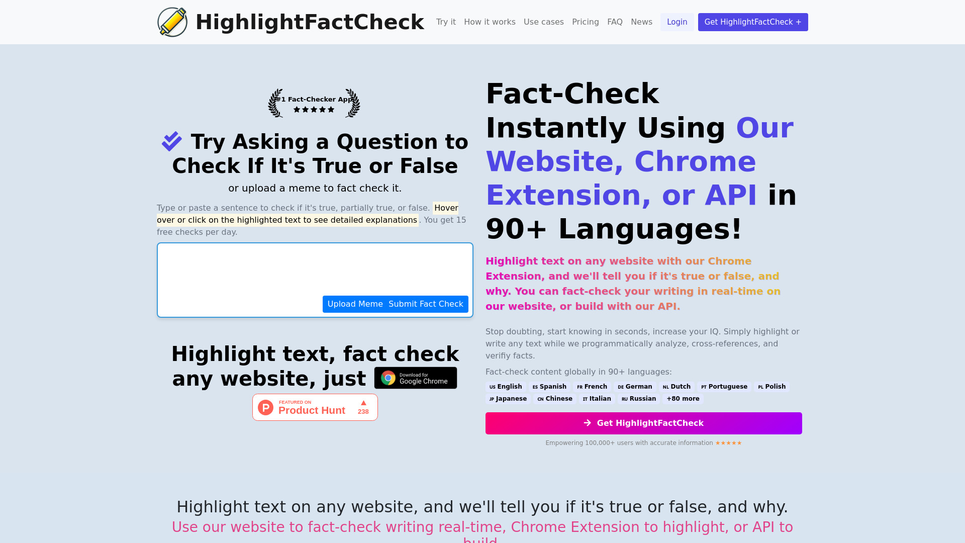 HighlightFactCheck网页截图,HighlightFactCheck网页快照
