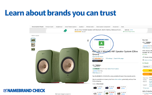 Namebrand-Check for Amazon网页截图,Namebrand-Check for Amazon网页快照