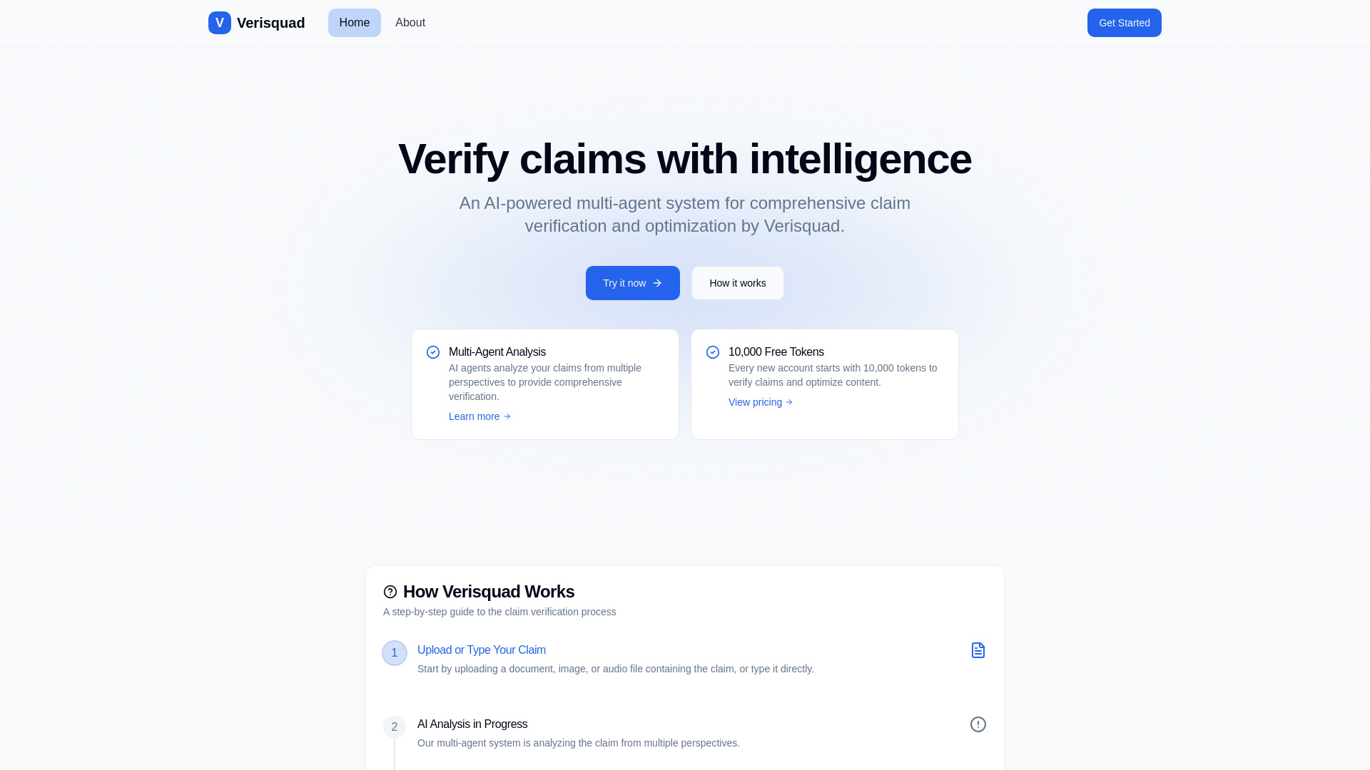 Verisquad网页截图,Verisquad网页快照
