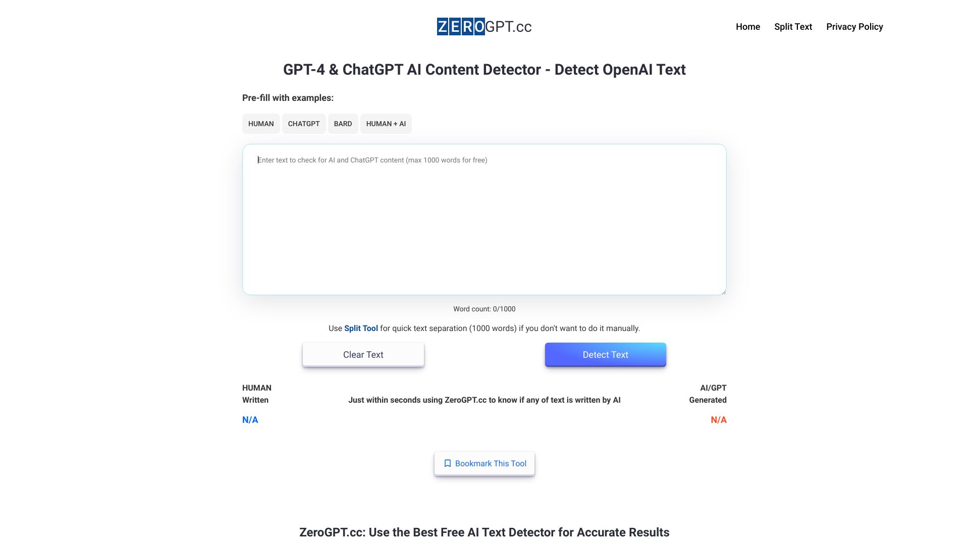ZeroGPT.CC网页截图,ZeroGPT.CC网页快照