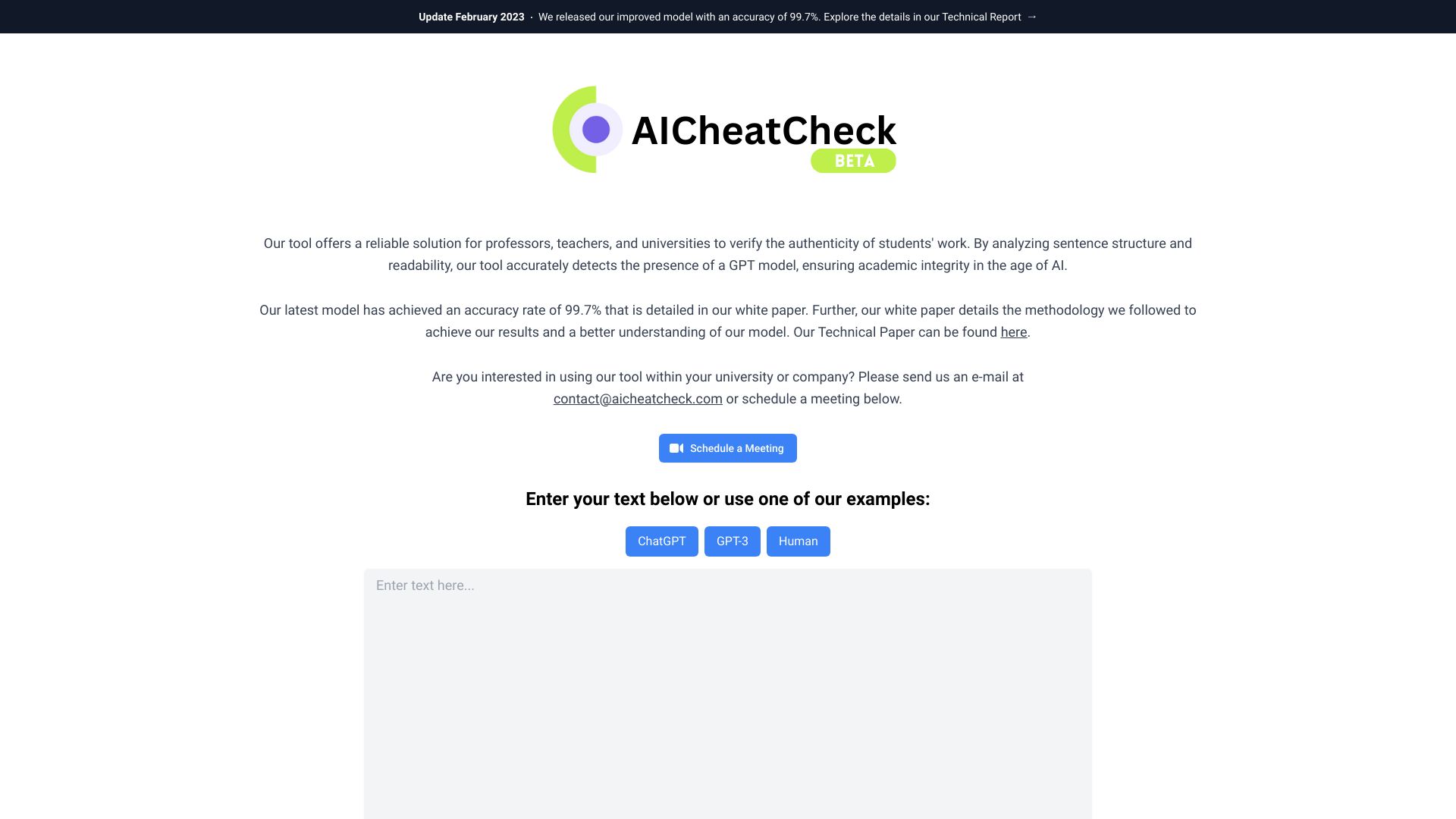 AICheatCheck网页截图,AICheatCheck网页快照