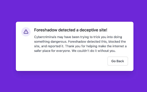 Foreshadow Anti-Phishing网页截图,Foreshadow Anti-Phishing网页快照