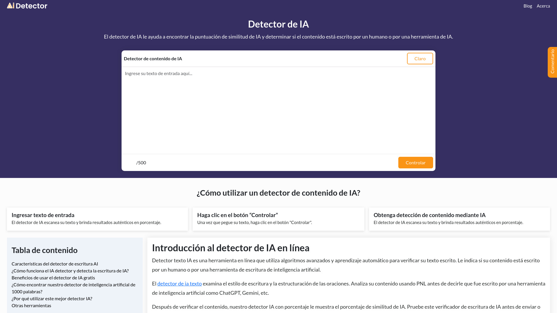 Detector De IA Gratuito网页截图,Detector De IA Gratuito网页快照
