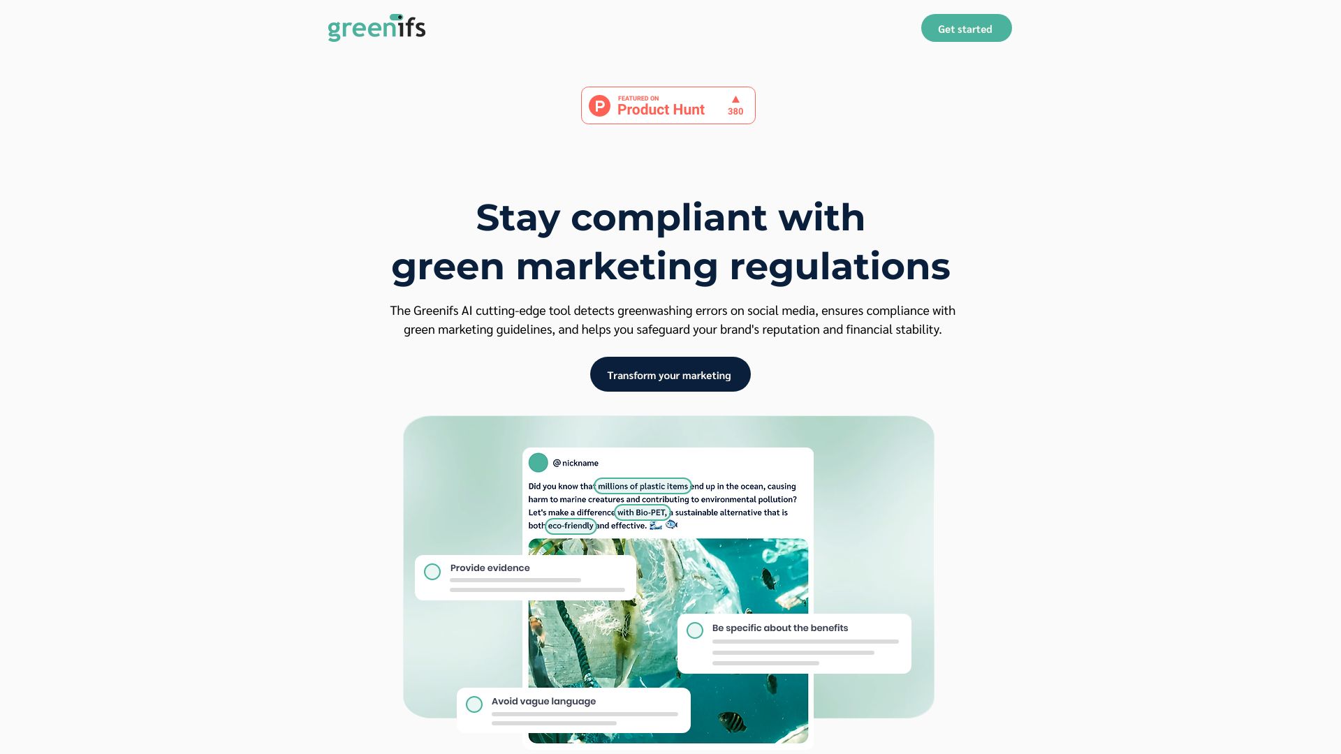 Greenifs.ai网页截图,Greenifs.ai网页快照