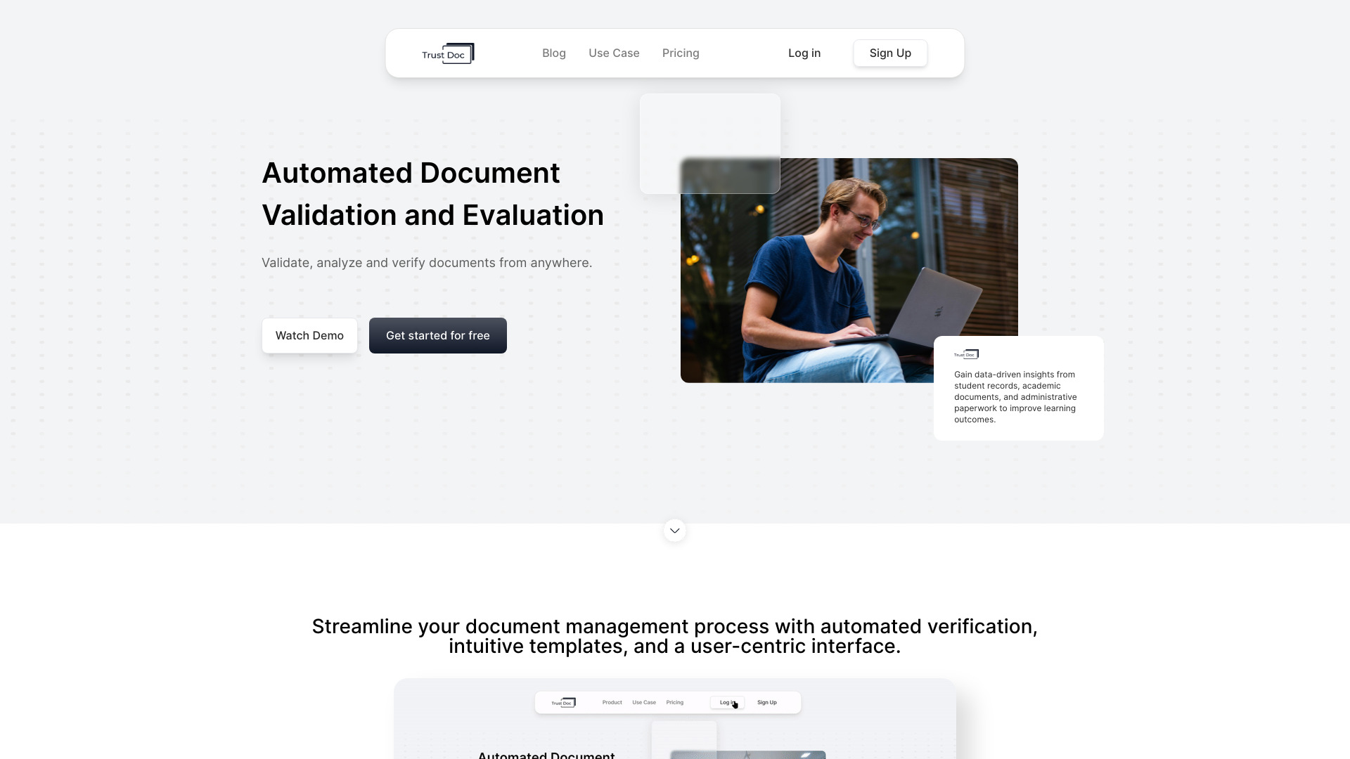 TrustDoc网页截图,TrustDoc网页快照