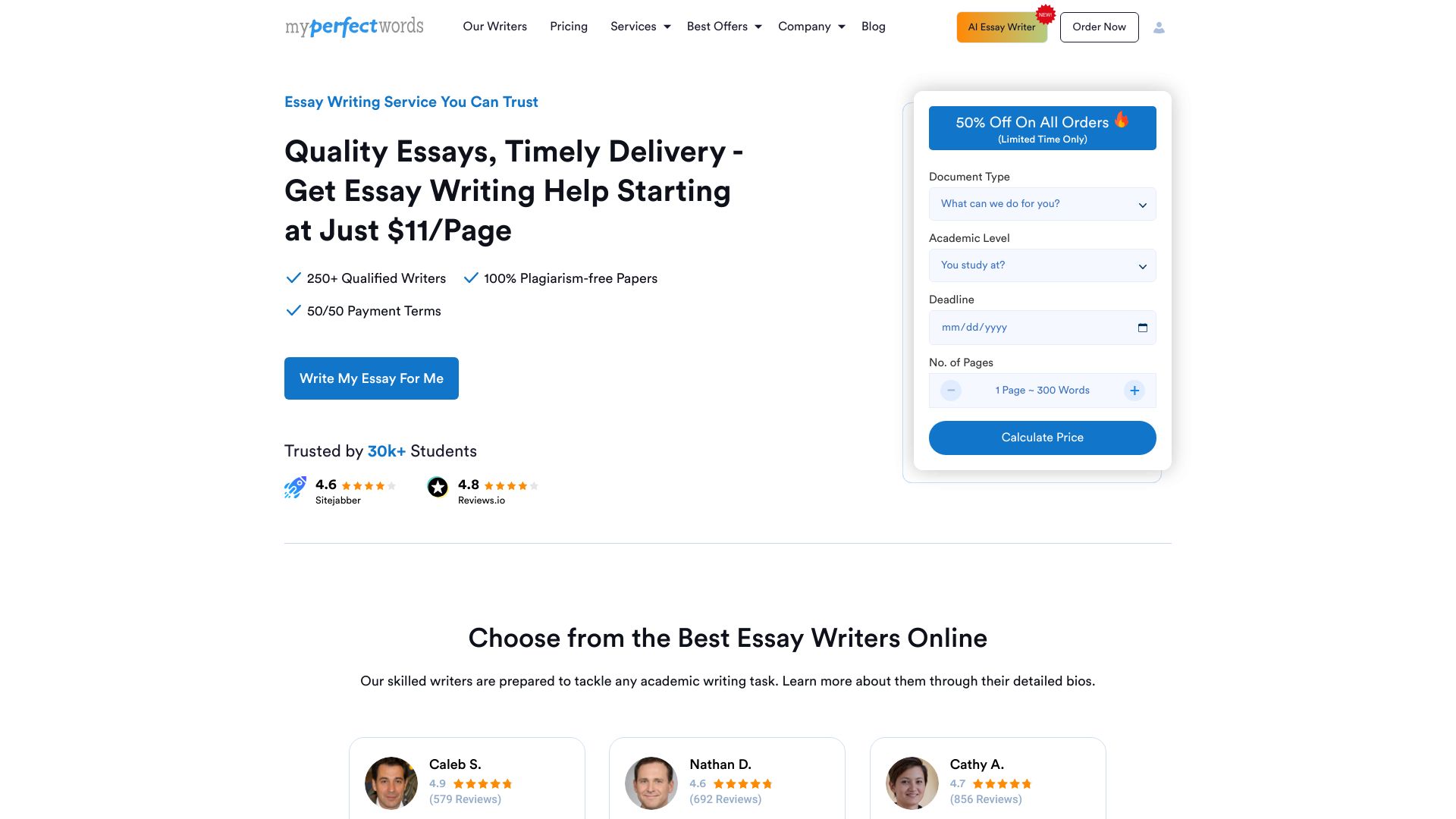 MyPerfectWords网页截图,MyPerfectWords网页快照