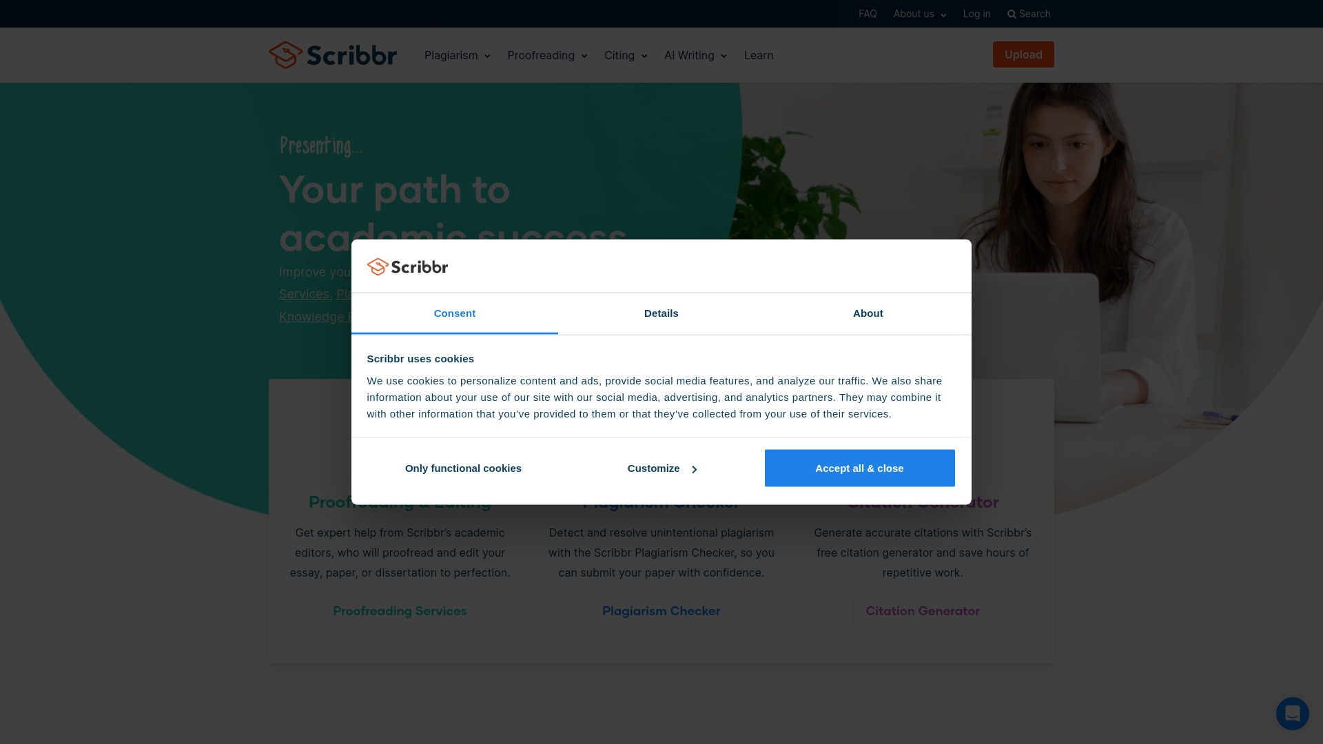 Scribbr网页截图,Scribbr网页快照
