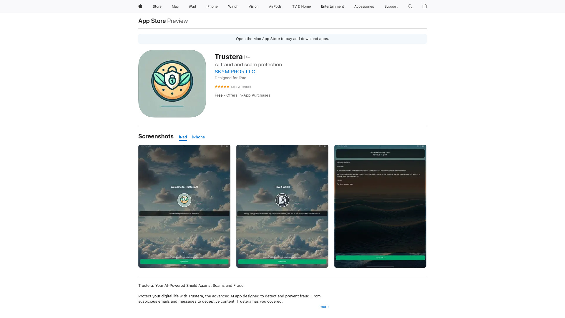 Trustera: AI fraud and scam protection网页截图,Trustera: AI fraud and scam protection网页快照