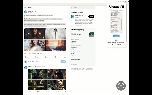UncovAI Extension网页截图,UncovAI Extension网页快照