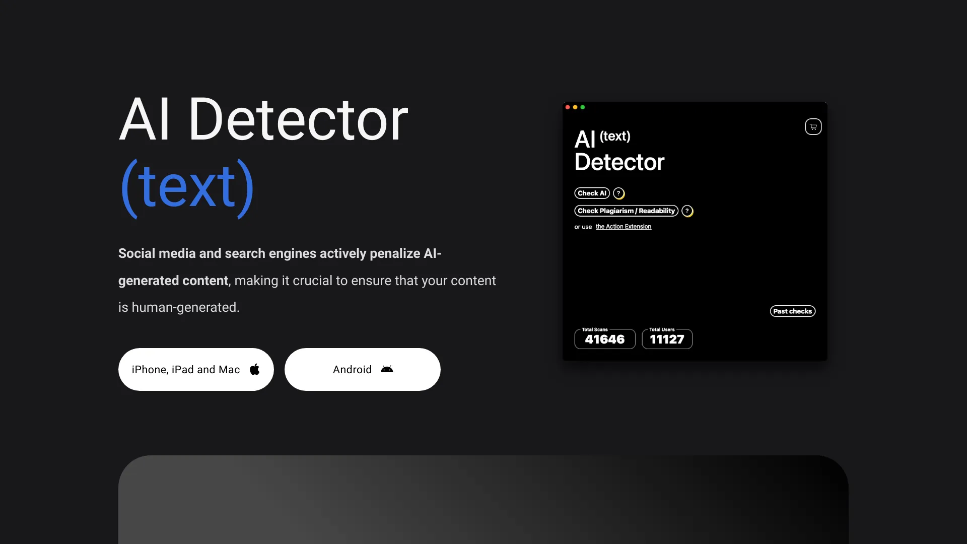 AI Detector & Plagiarism Scan网页截图,AI Detector & Plagiarism Scan网页快照