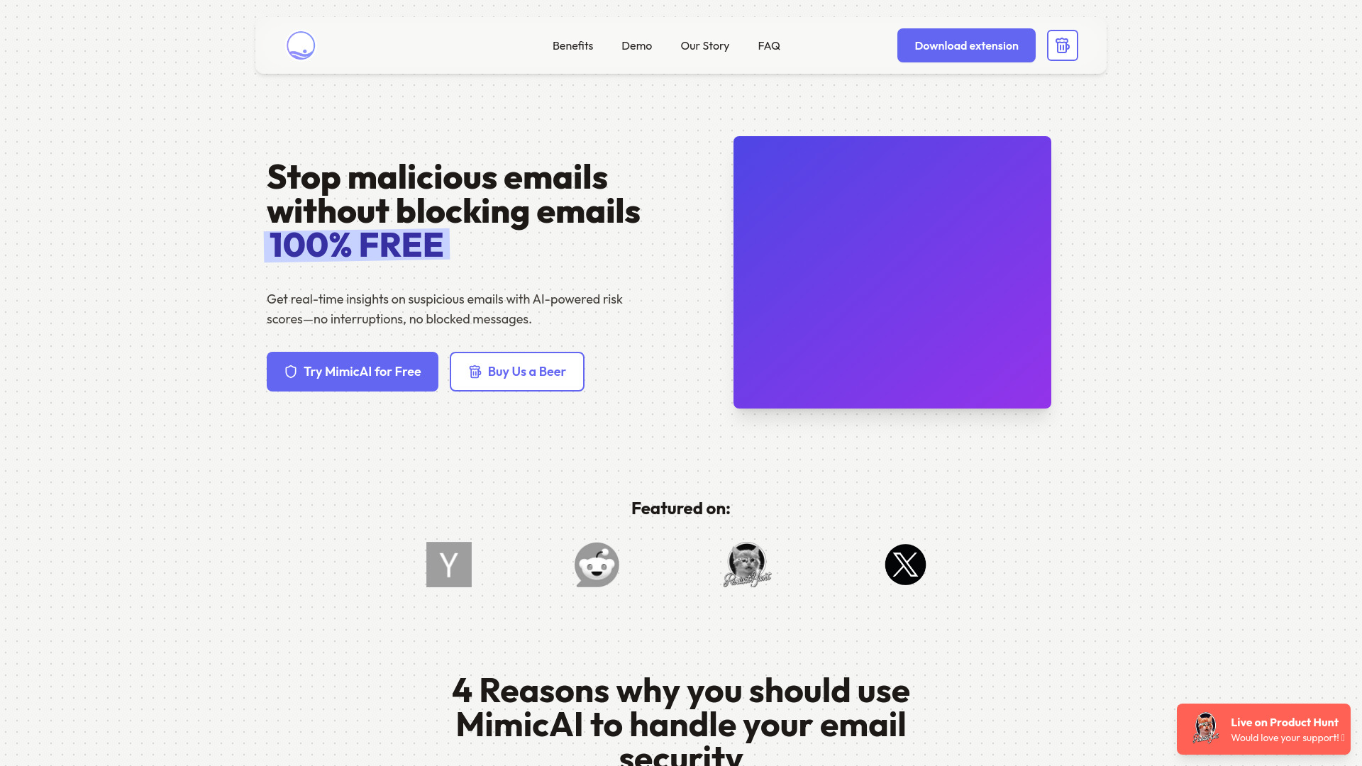 MimicAI网页截图,MimicAI网页快照